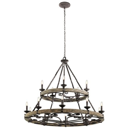 Elstead Taulbee antiqued chandelier