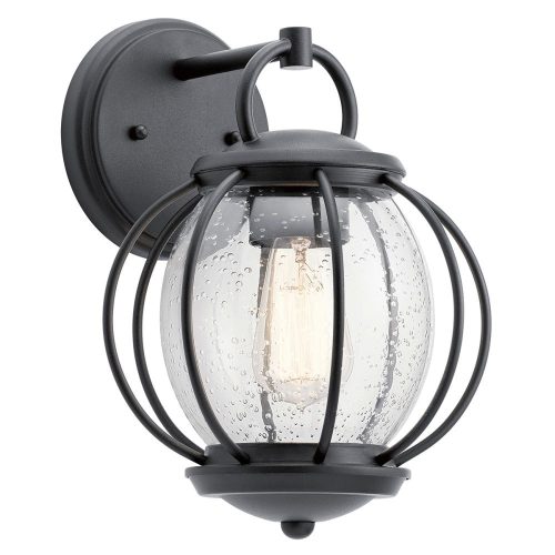 Elstead Vandalia black outdoor wall lamp