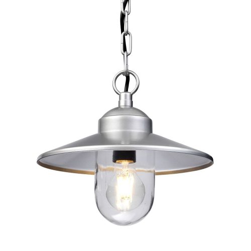 Elstead KLAMPENBORG silver outdoor pendant