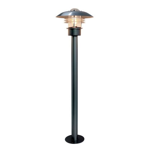 Elstead Malmo silver outdoor floor lamp