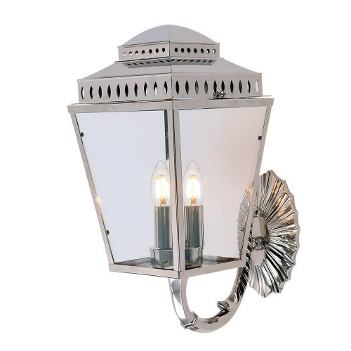 Elstead MANSION HOUSE chrome outdoor wall lamp