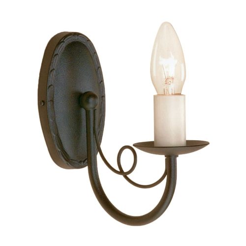 Elstead MINSTER black wall lamp