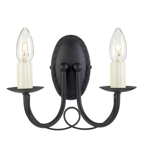 Elstead MINSTER black wall lamp