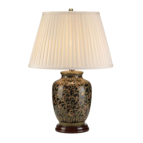 Elstead Morris black table lamp