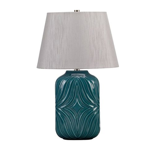 Elstead Muse blue table lamp