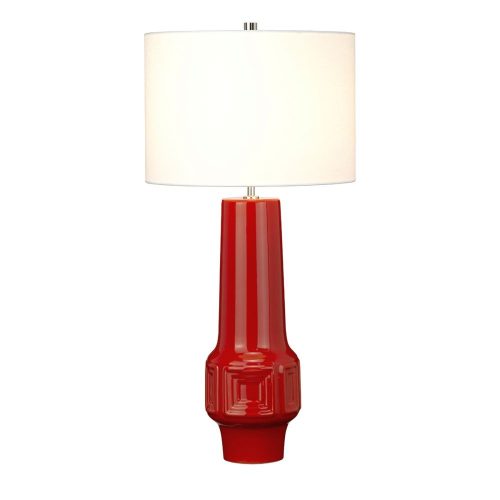 Elstead Muswell red table lamp