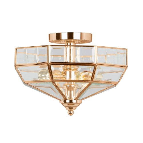 Elstead Old Park gold ceiling lamp