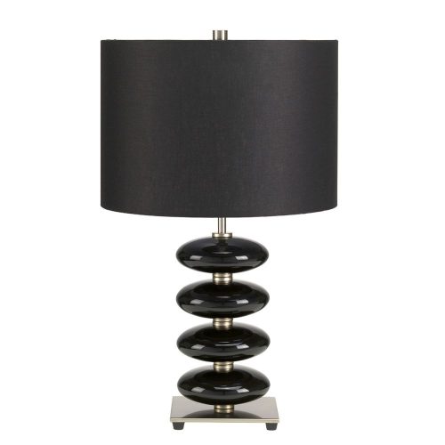 Elstead Onyx black table lamp