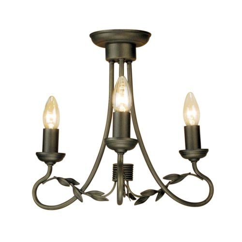 Elstead OLIVIA black chandelier