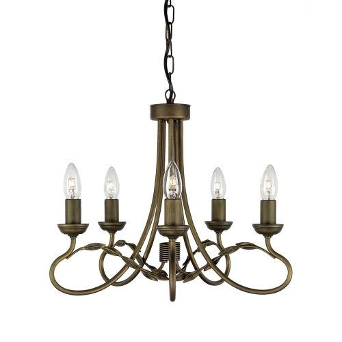 Elstead OLIVIA black chandelier