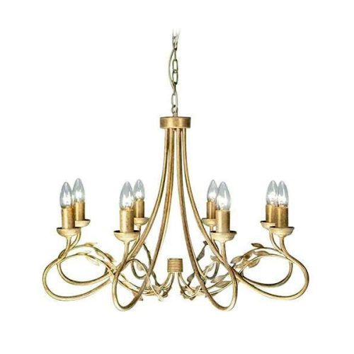 Elstead OLIVIA white chandelier