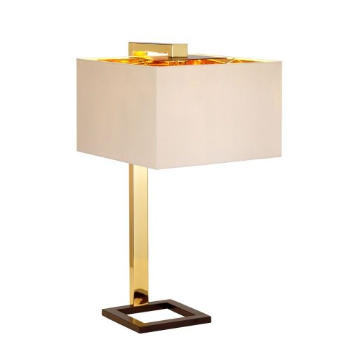 Elstead Plein gold table lamp