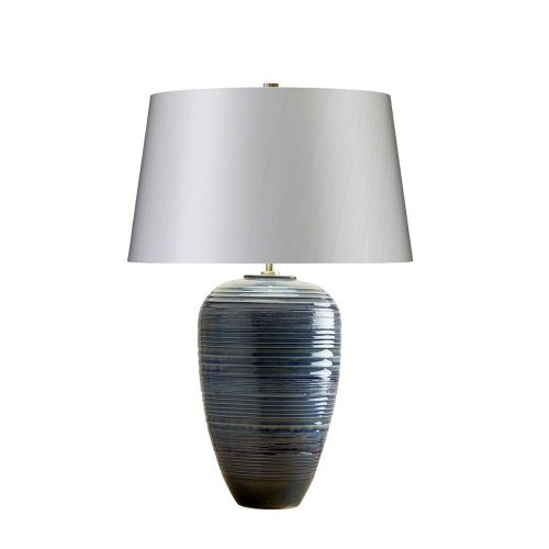 Elstead Poseidon blue table lamp