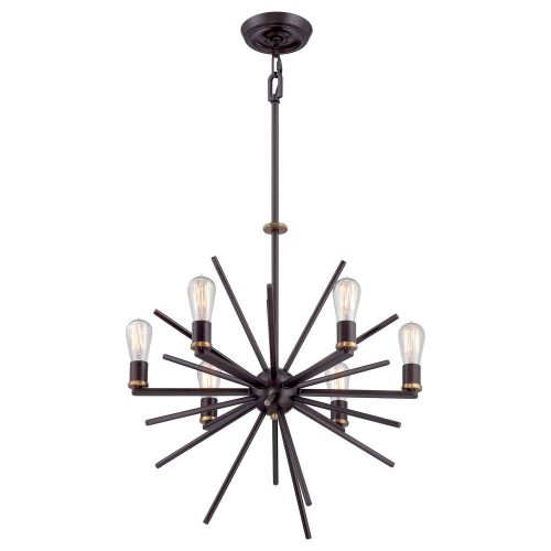 Elstead Carnegie bronze chandelier