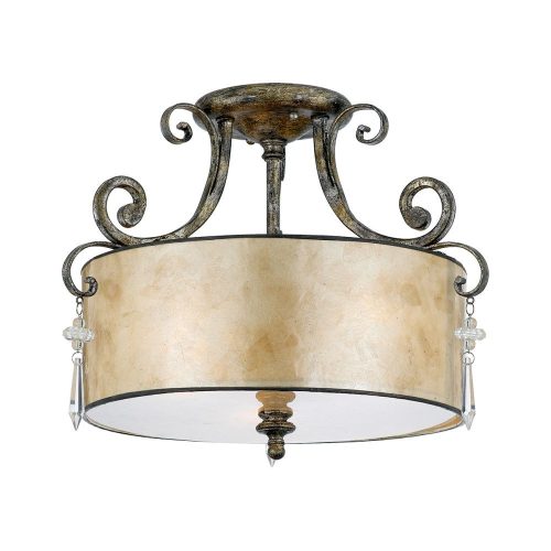 Elstead KENDRA silver ceiling lamp