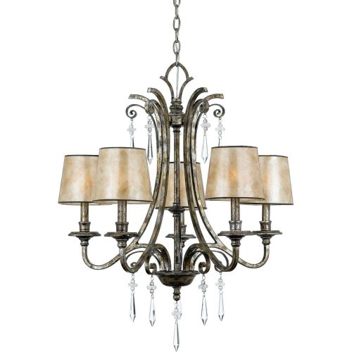 Elstead KENDRA silver chandelier