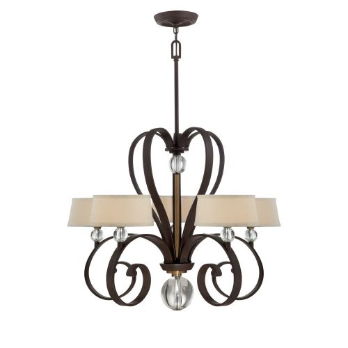 Elstead Madison Manor bronze chandelier