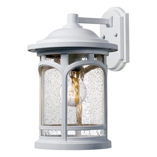 Elstead Marblehead white outdoor wall lamp