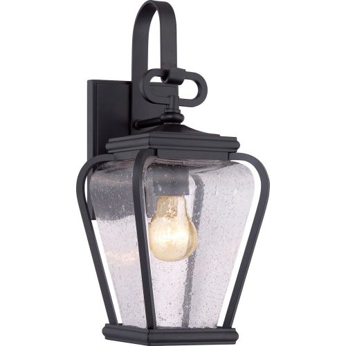 Elstead Province black outdoor wall lamp