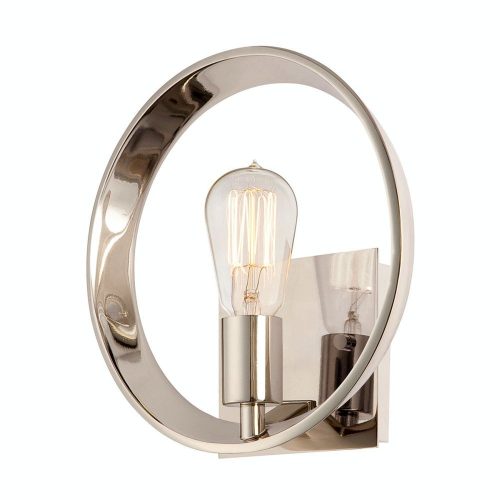 Elstead THEATER ROW silver wall lamp