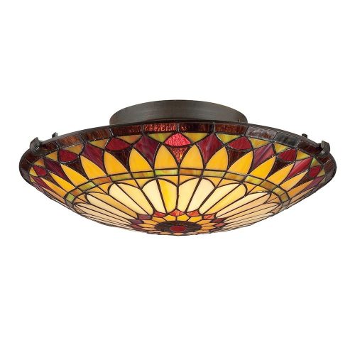 Elstead West End bronze ceiling lamp