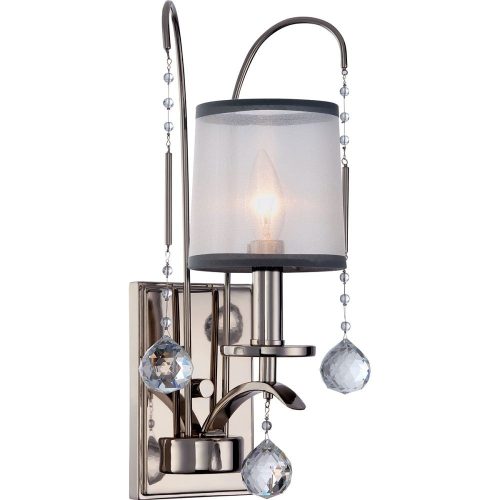 Elstead WHITNEY silver wall lamp