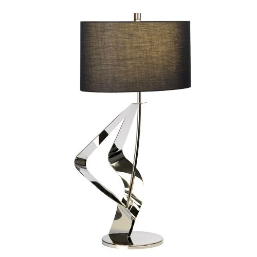 Elstead Ribbon chrome table lamp