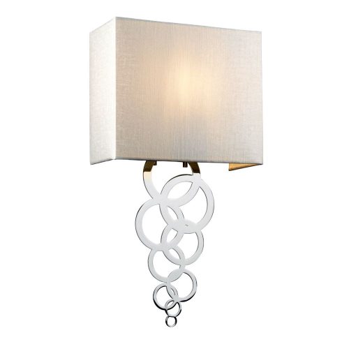 Elstead Rosa chrome wall lamp