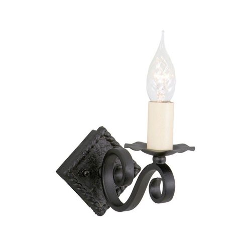 Elstead RECTORY black wall lamp