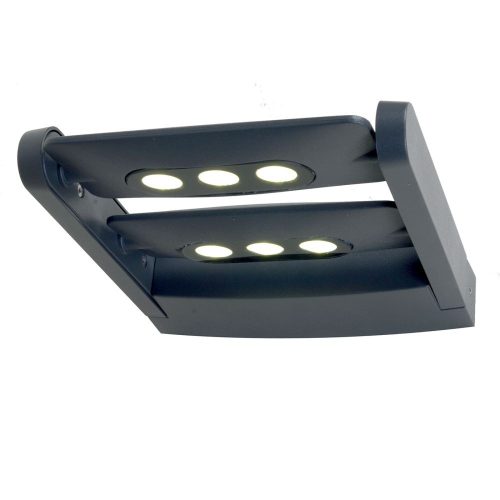 Elstead Sigmuns gray outdoor wall lamp