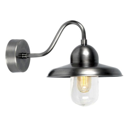 Elstead Somerton chrome outdoor wall lamp