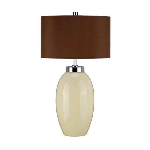 Elstead Victor cream table lamp