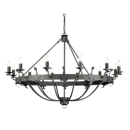 Elstead Windsor gray chandelier