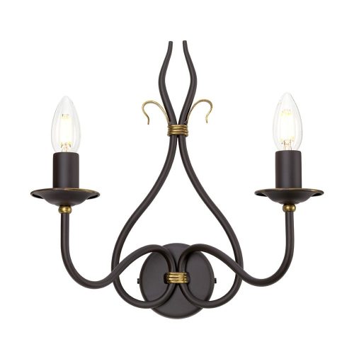 Elstead WINDERMERE gold wall lamp