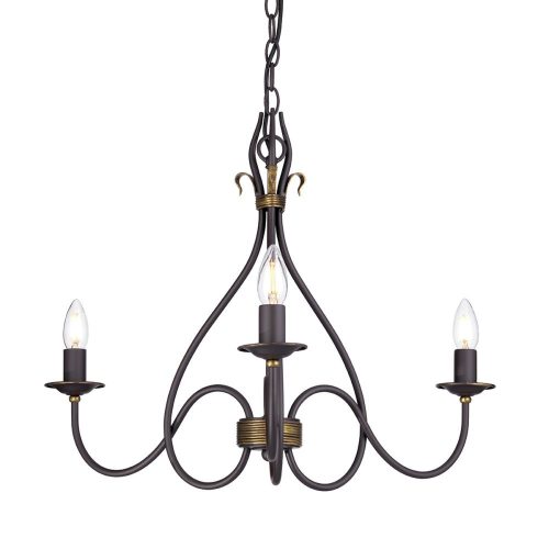 Elstead WINDERMERE gold chandelier