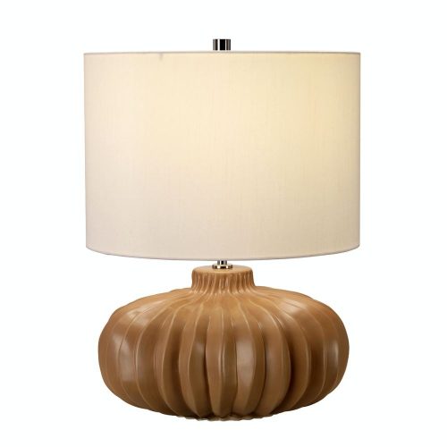 Elstead Woodside brown table lamp