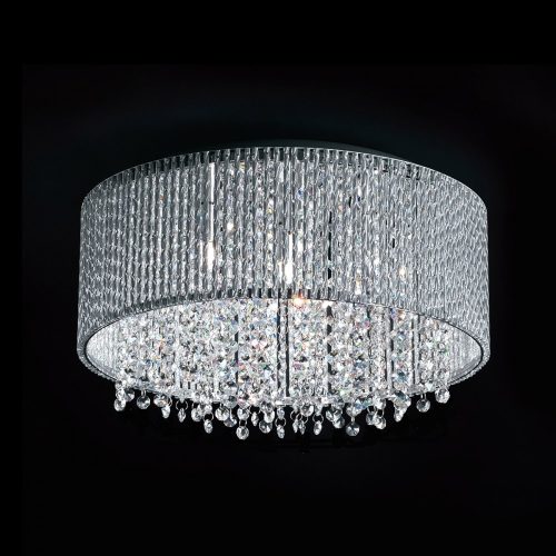 Italux Anabella silver ceiling lamp