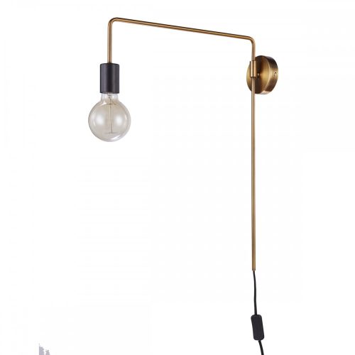 Italux Moniq black wall lamp