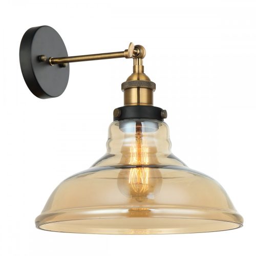 Italux Hubert amber wall lamp