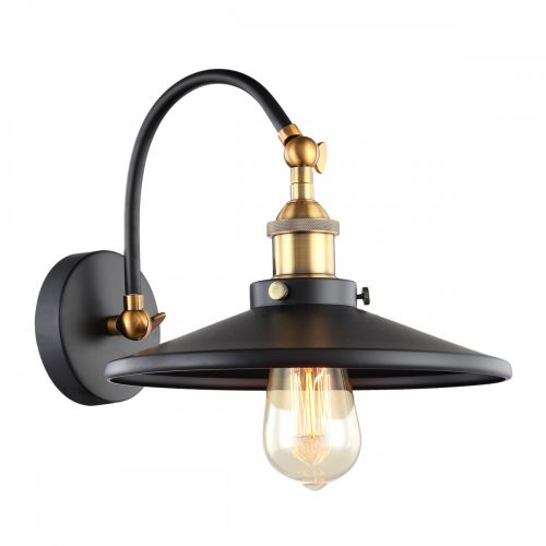 Italux Verda black wall lamp