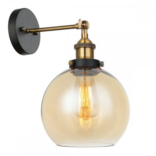 Italux Cardena amber wall lamp