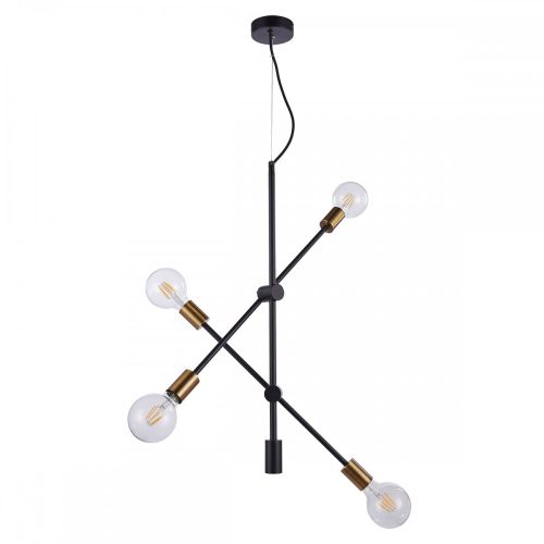 Italux Edmond black pendant