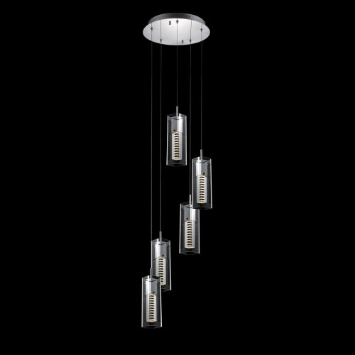 Italux Verizon chrome pendant