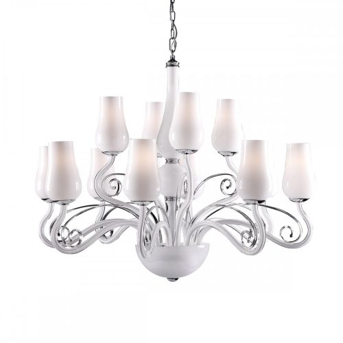 Italux Lybra white chandelier