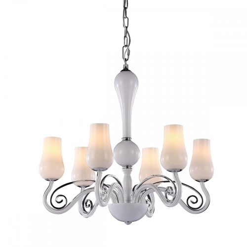 Italux Lybra white chandelier