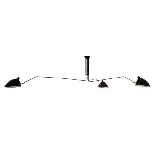 Italux Davis black ceiling lamp