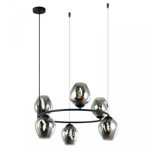 Italux Roxane black chandelier