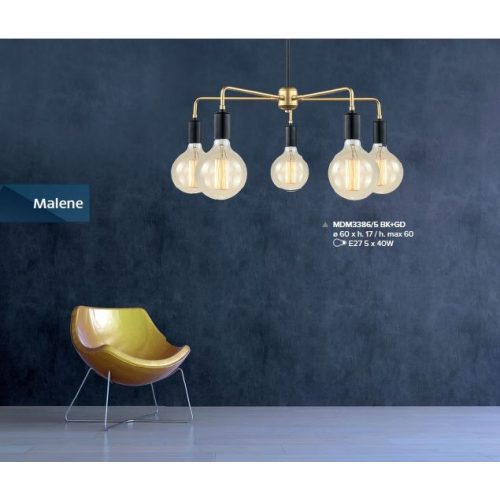 Italux Malene black pendant