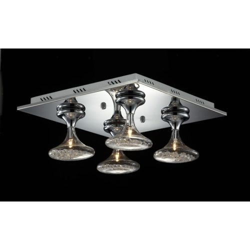 Italux Nueva chrome ceiling lamp