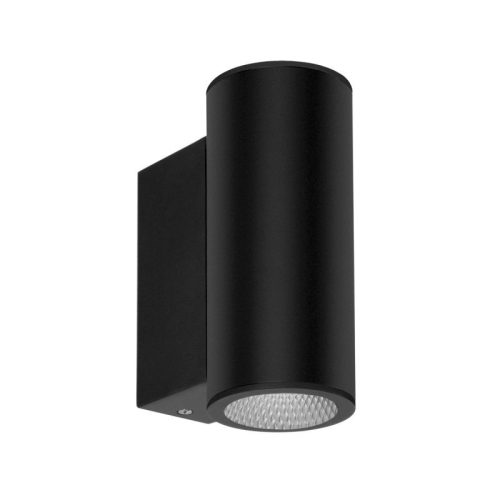 Italux Lenta GU10 black outdoor wall lamp